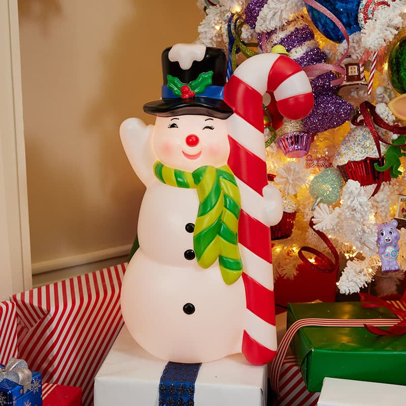 Cracker Barrel Blow Mold Snowman