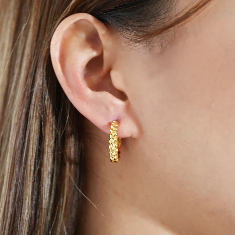 ARGENTO VIVO THE BRAIDED HOOP