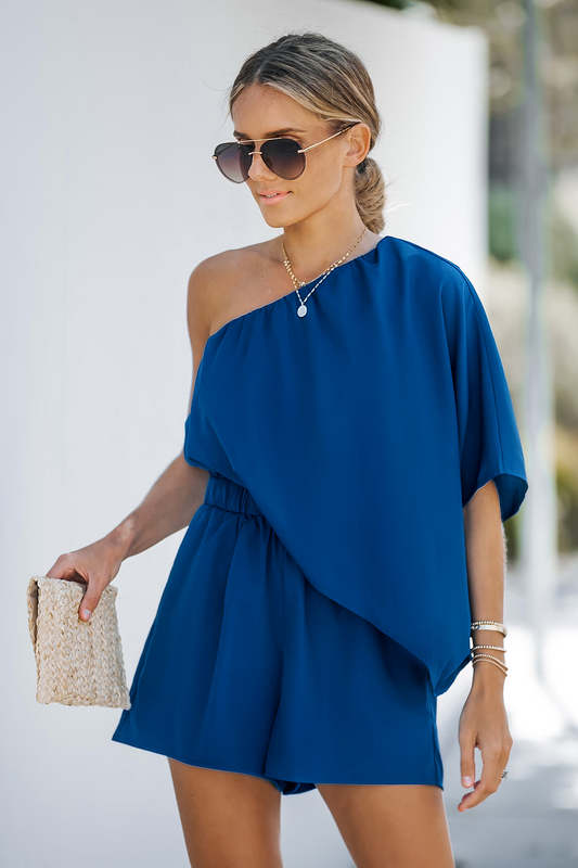 Cupshe One-Shoulder Romper