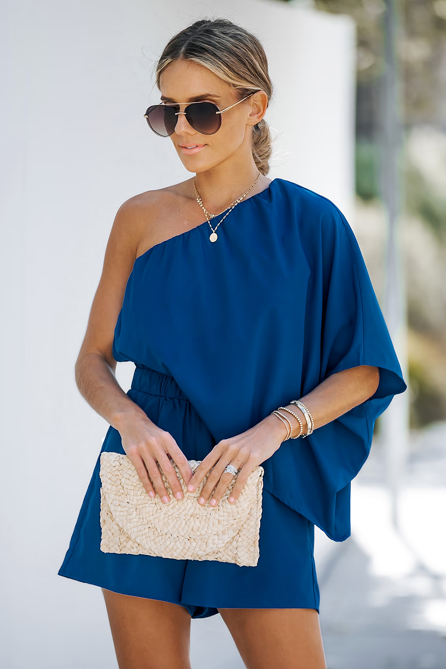 Cupshe One-Shoulder Romper