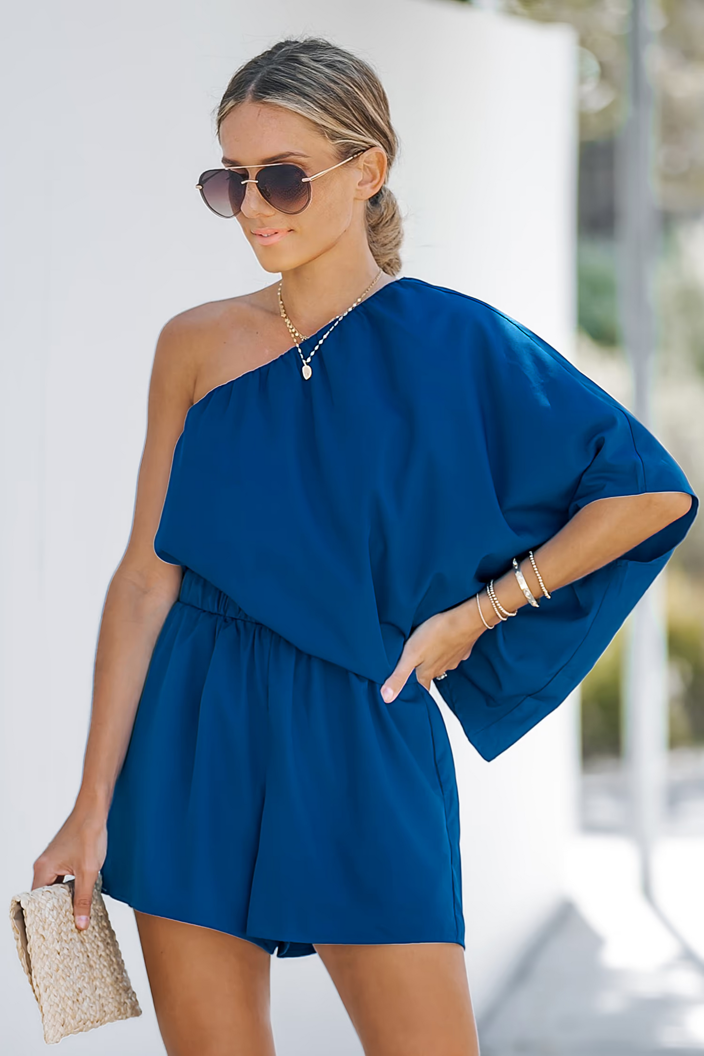 Cupshe One-Shoulder Romper