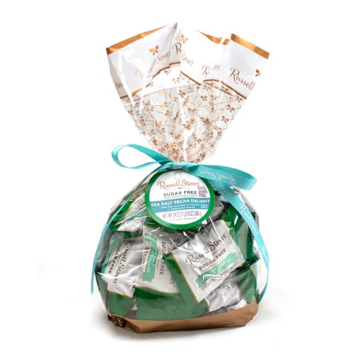 Russell Stover Chocolates Sugar Free Chocolate Candy Sea Salt Pecan Delight Bag , 24 oz.