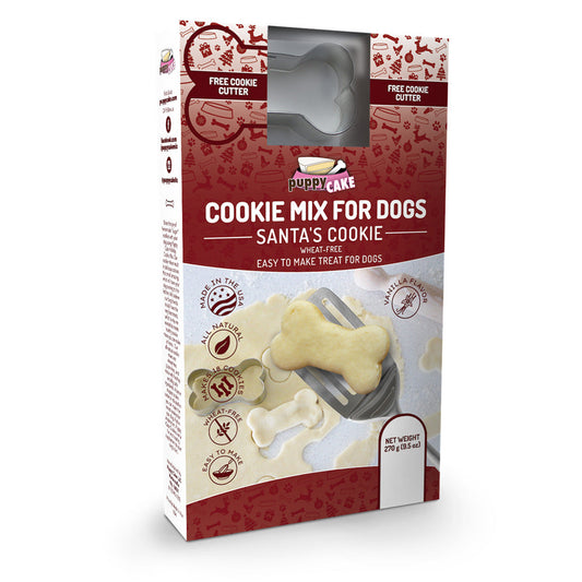 Puppy Cake Santa's Cookie Mix and Cookie Cutter (wheat-free)