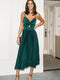 Cupshe Satin Sweetheart Twist & Keyhole Maxi Dress