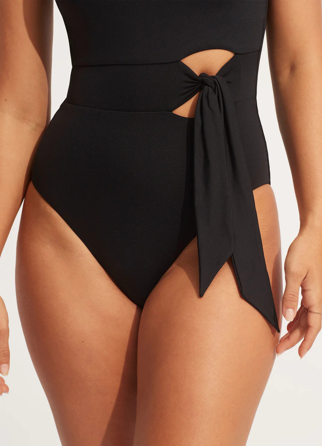 Seafolly Women's Seafolly Collective Tie Waist One Piece - Black