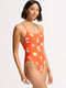 Seafolly Women's La Palma Scoop Neck One Piece - Tamarillo