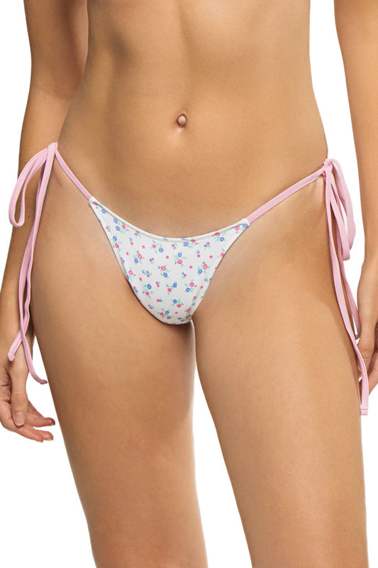 Frankies Bikinis Women's Divine Tie Side Brazilian Bikini Bottom