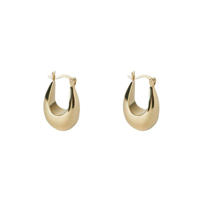ARGENTO VIVO THE TAPERED OVAL HOOP