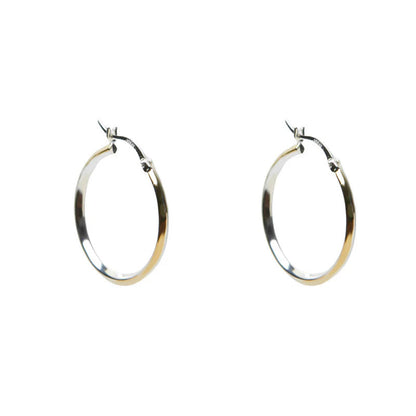 ARGENTO VIVO THE KNIFE EDGE HOOP
