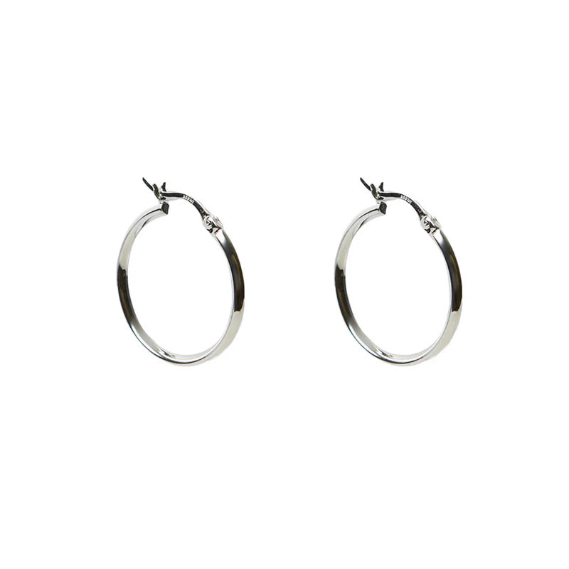 ARGENTO VIVO THE KNIFE EDGE HOOP