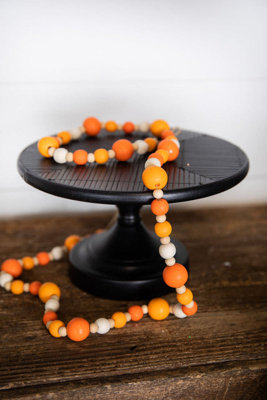 Decorator's Warehouse 13” Black Wood & Metal Cake Stand - Set of 2