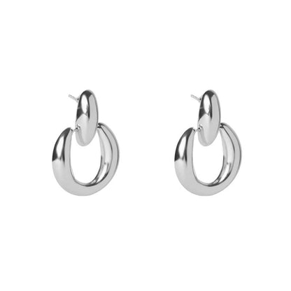 ARGENTO VIVO THE HOLLOW DOOR KNOCKER HOOP