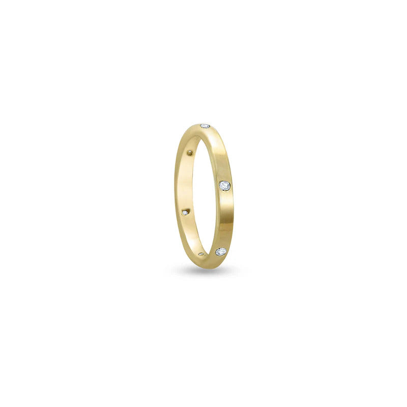 ARGENTO VIVO SOLID CZ INFINITY BAND