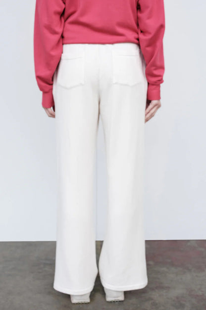 BAILEY/44 Women's Stateside Softest Fleece Trouser in Cream