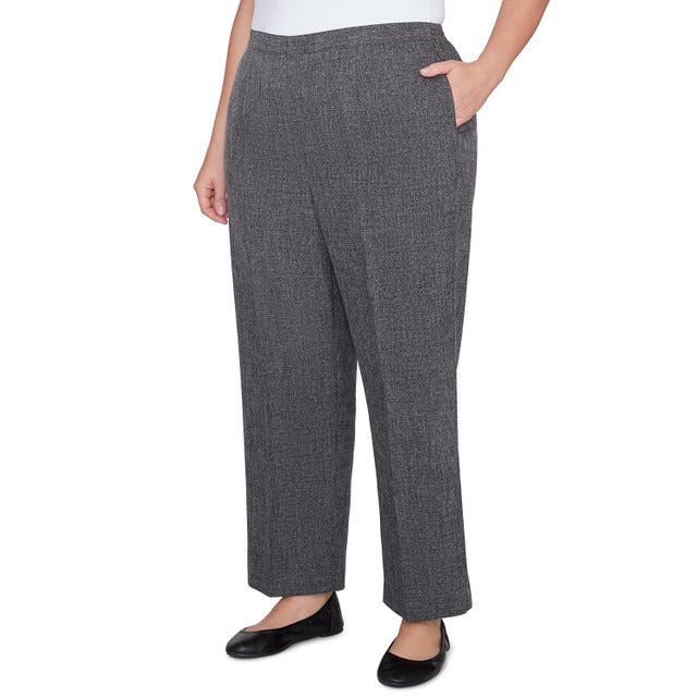 Alfred Dunner Women's Comfort Elastic Back Medium Length Pant