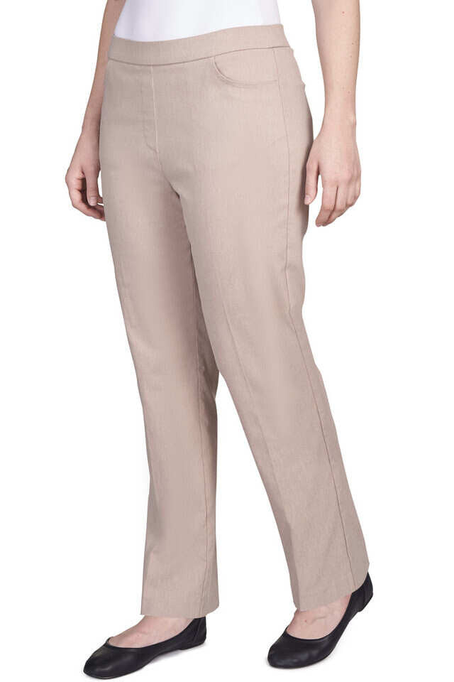 Alfred Dunner Women's Classics Allure Stretch Average Length Pant