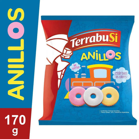 Pampa Direct Anillos Terrabusi Galletitas Sweet Ring Cookies, 170 g / 5.99 oz