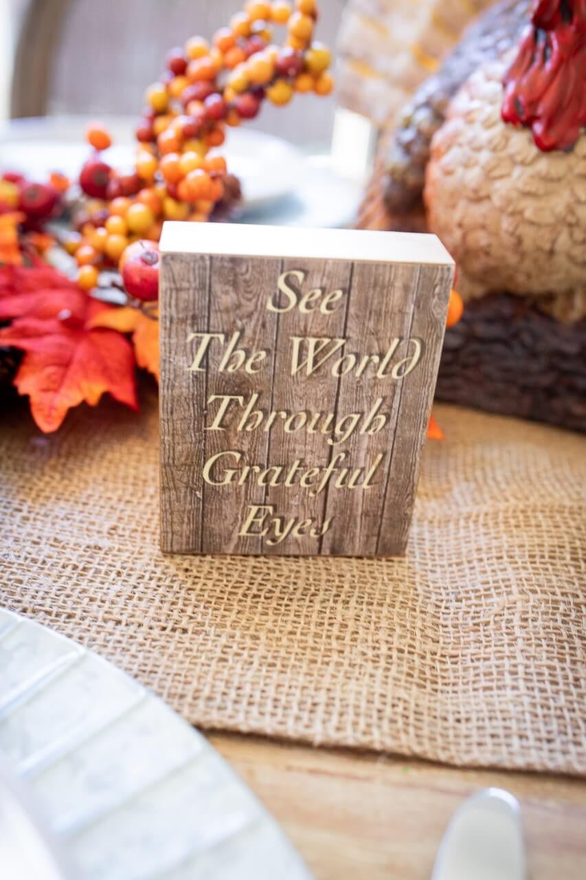 Decorator's Warehouse Grateful Block Decor