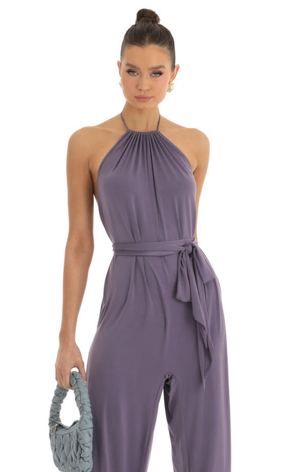 Lucy In The Sky Jumpsuit in Purple