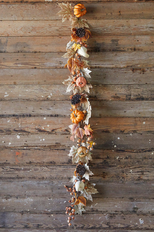 Decorator's Warehouse 6’ Pumpkin & Berries Garland