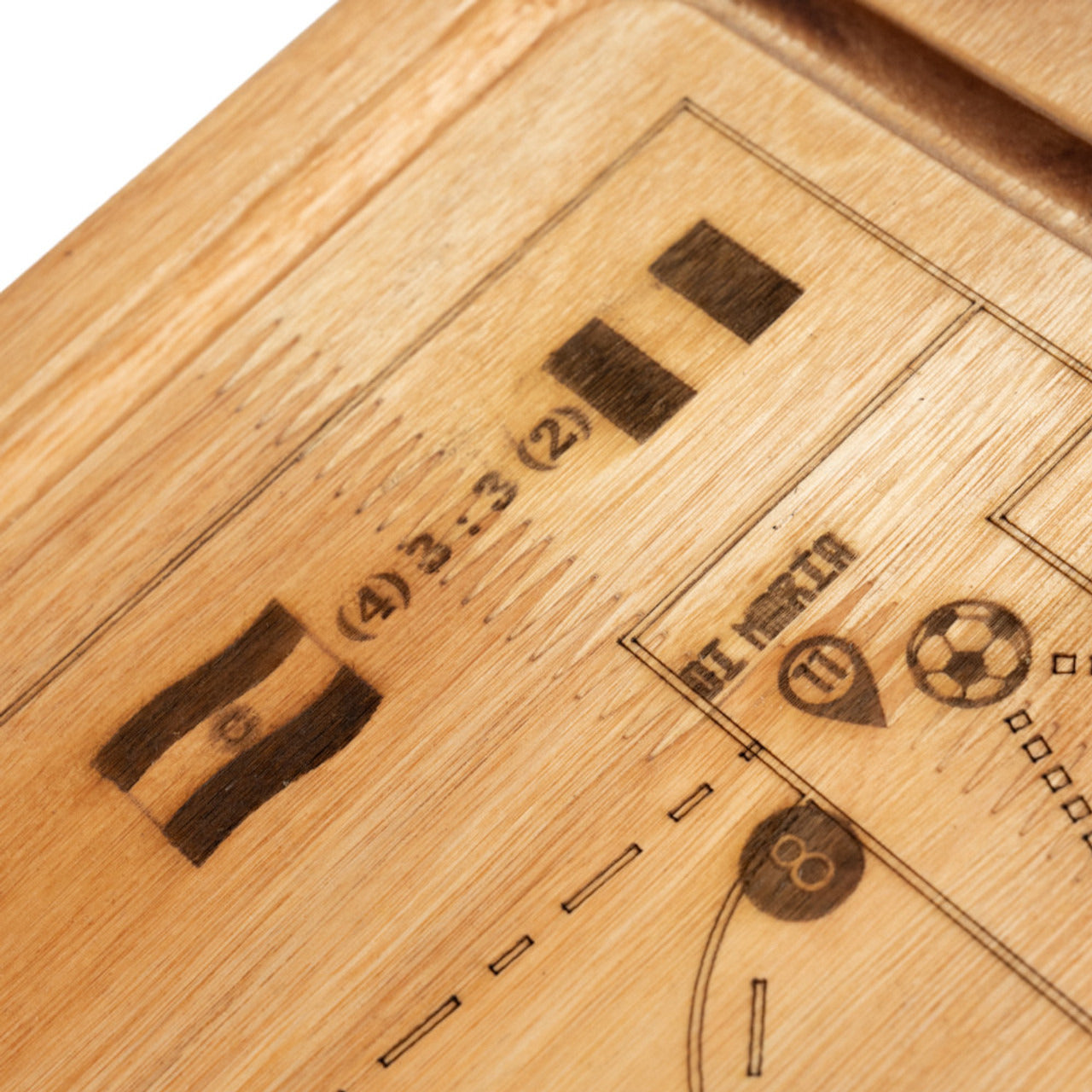 Pampa Direct Tabla Plato Small BBQ Board with Di María Goal Laser Engraving - Eucalyptus Wood by Regalando Pasión, 25 cm x 35 cm / 9.84" x 13.77"