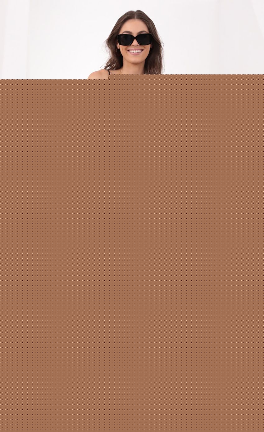 Lucy In The Sky A-Line Dress in Black Gingham