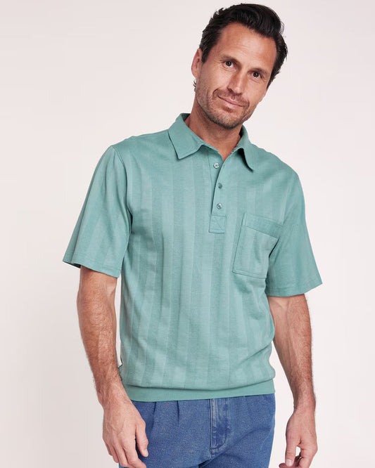 BLAIR John Blair Short-Sleeve Tone-on-Tone Polo Top 3
