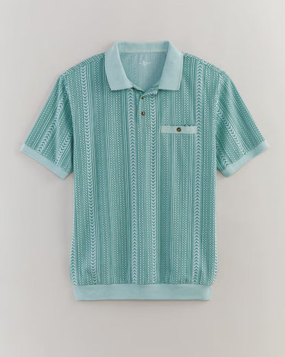 BLAIR John Blair Banded Bottom Stripe Polo