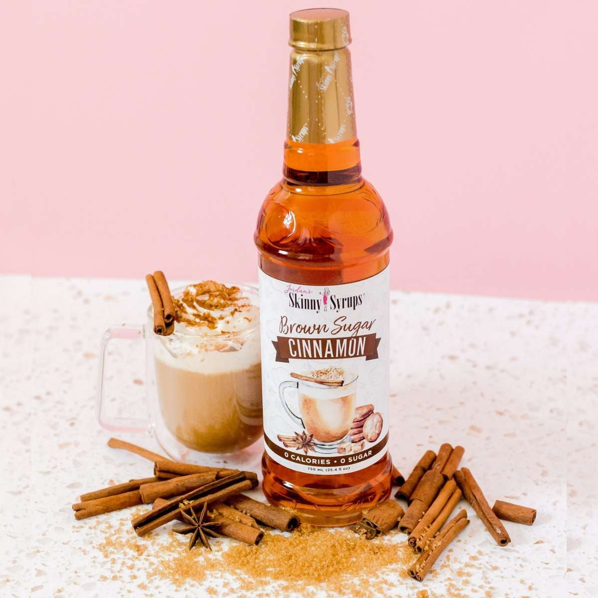 Skinny Mixes Sugar Free Brown Sugar Cinnamon Simple Syrup