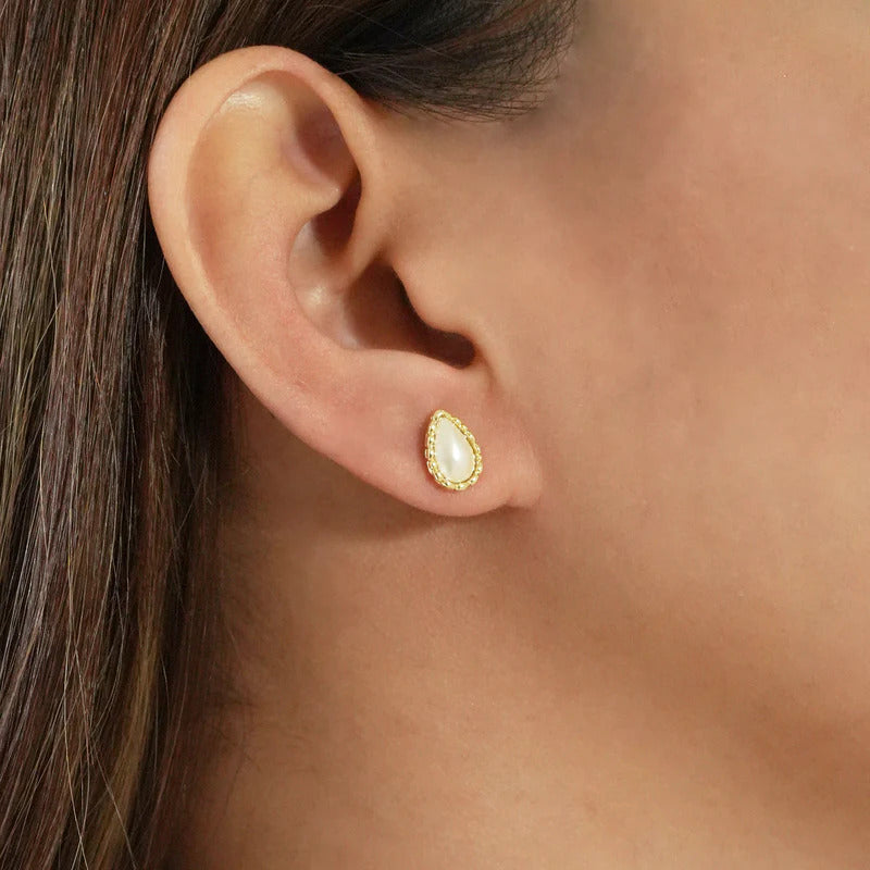 ARGENTO VIVO THE PEARL STUD