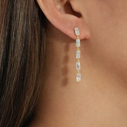 ARGENTO VIVO THE BAGUETTE DROP EARRING
