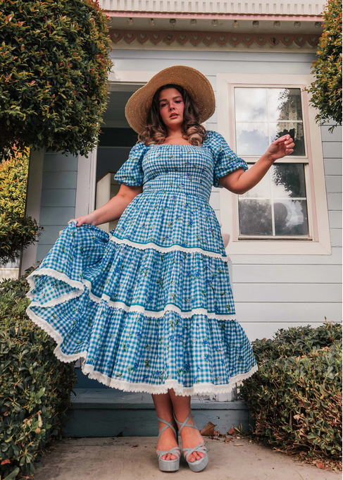 JessaKae Blueberry Muffin Dress - Blue