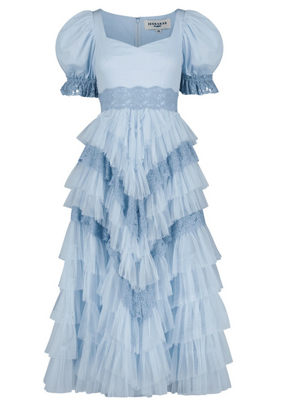 JessaKae Thumbelina Dress - Blue Lace