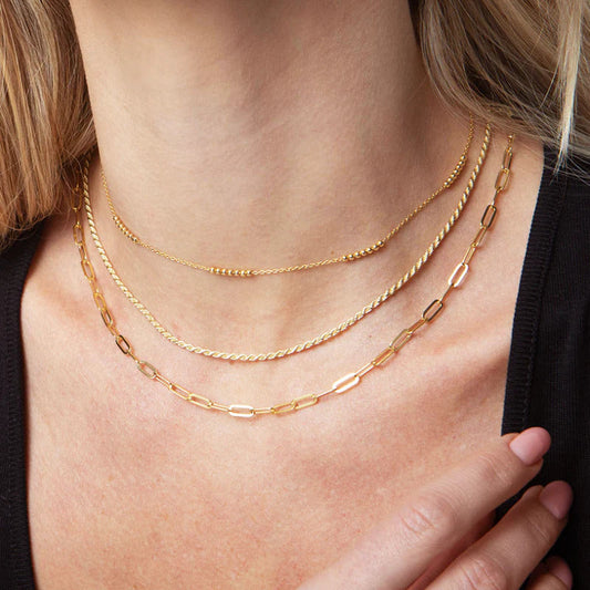 ARGENTO VIVO THE BEADED CABLE CHAIN NECKLACE