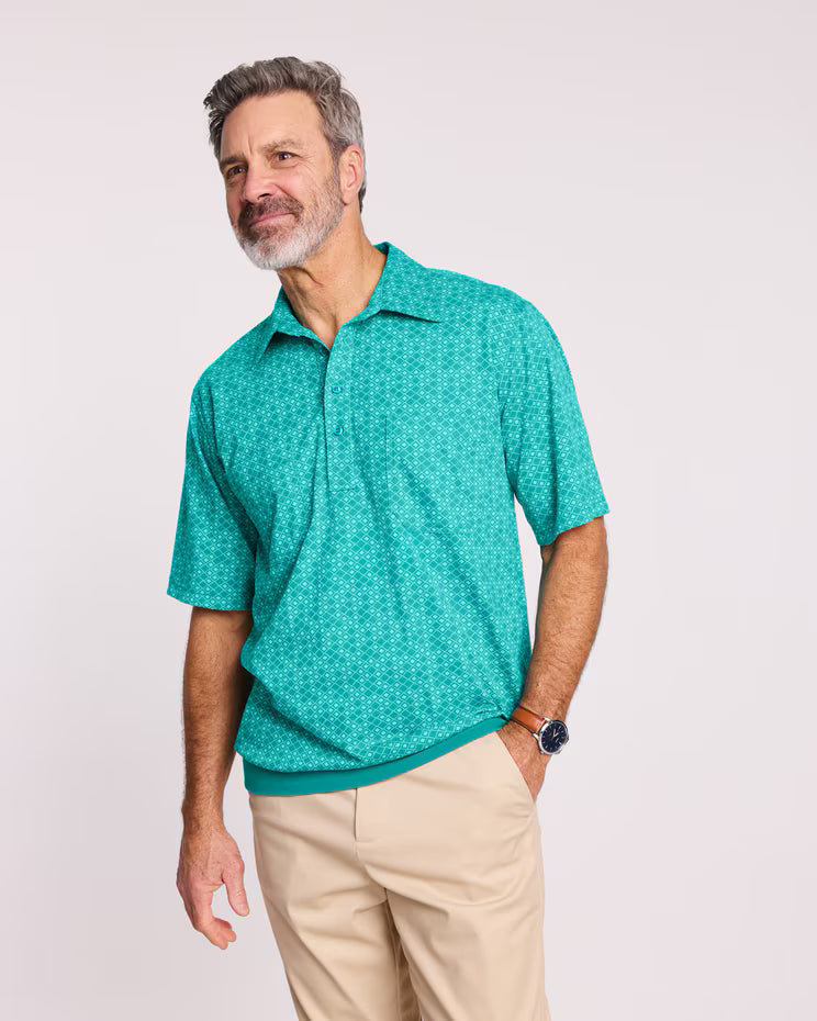 BLAIR John Blair Short-Sleeve Banded-Bottom Polo Top 4
