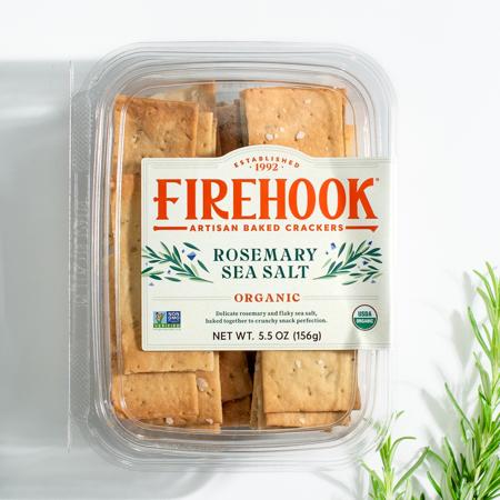 Dorothy Lane Firehook Rosemary Sea Salt Organic Mediterranean Baked Crackers x4