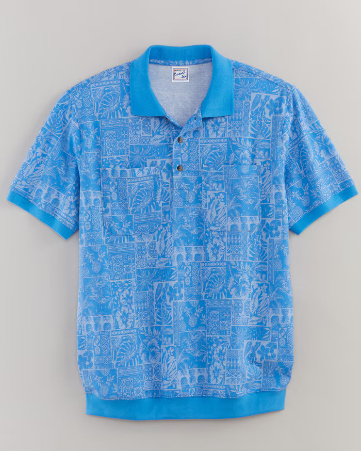 BLAIR Haband Men’s Banded Bottom Perfect Polo