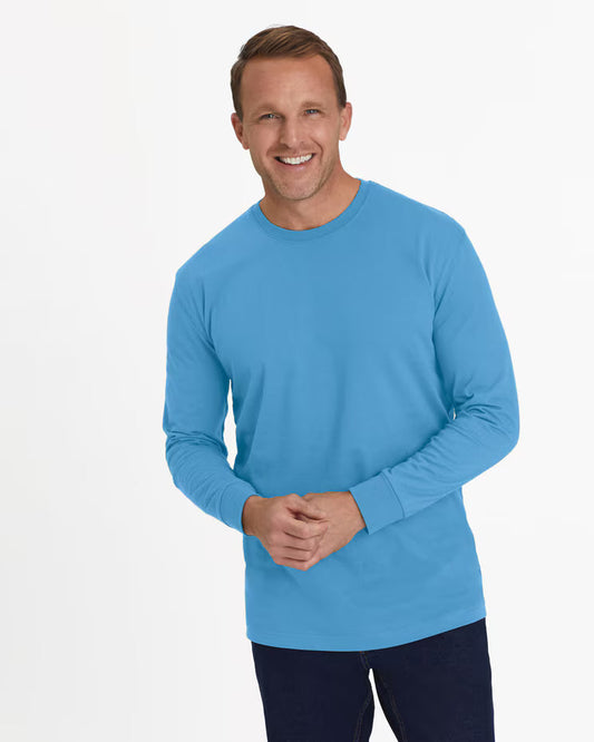 BLAIR John Blair Everyday Jersey Knit Long-Sleeve No-Pocket Crew Neck Tee