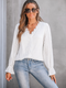 Cupshe White Lace Poet Sleeve Blouse (x2)