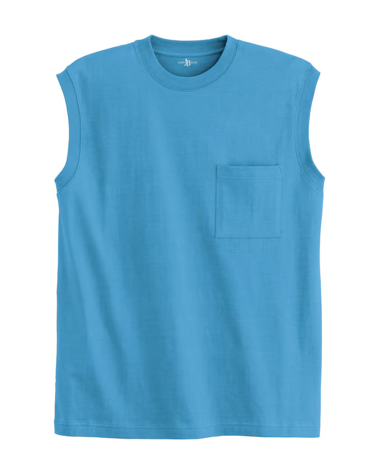 BLAIR John Blair Everyday Jersey Knit Sleeveless Pocket Tee