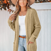 Cupshe Cable Knit Open-Front Cardigan (x2)