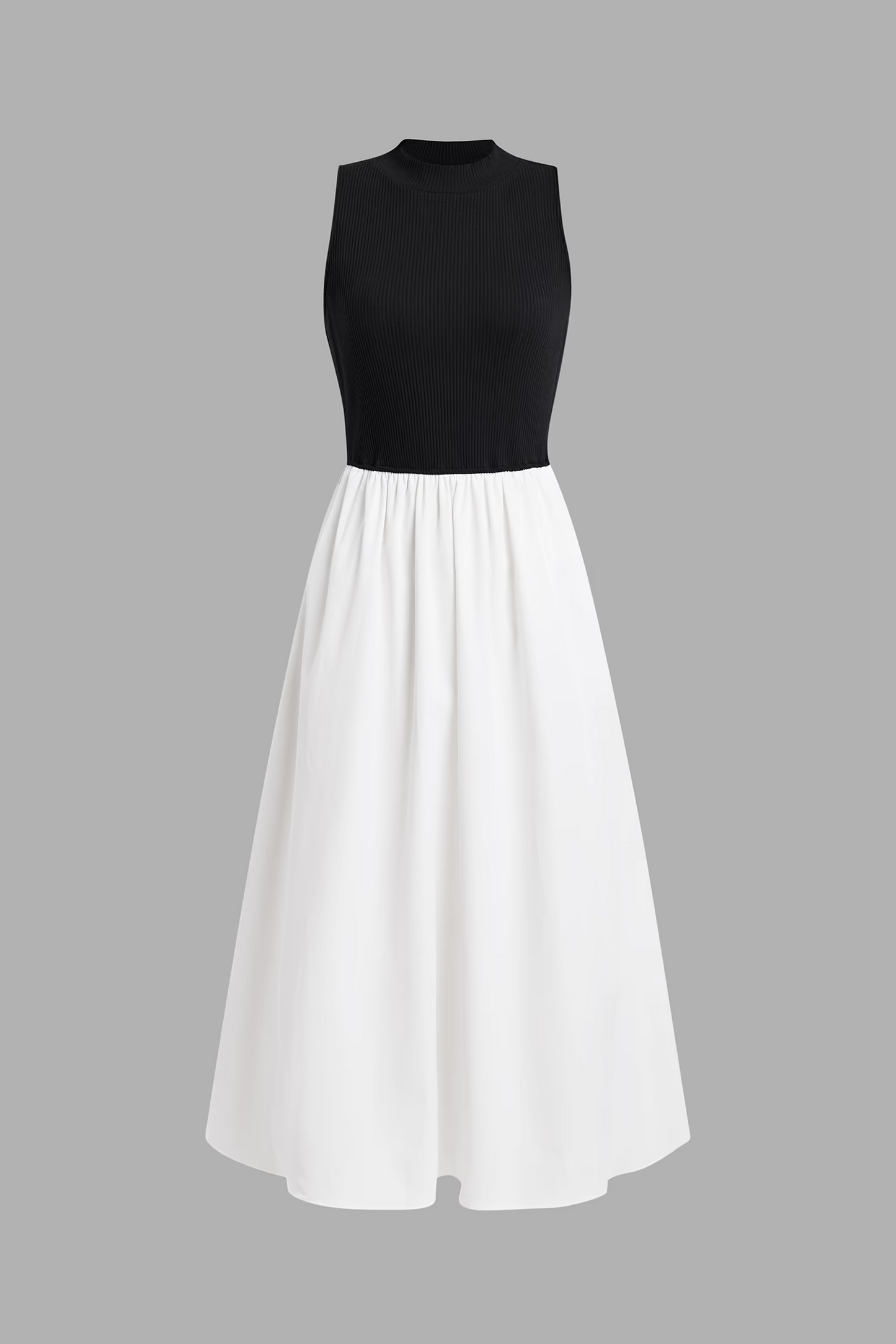 Cupshe Black High Neck Tank & White Skirt Maxi Dress (x2)