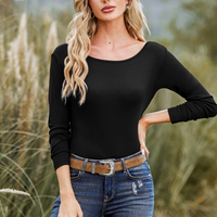 Cupshe Black One Shoulder Long Sleeve Sweater (x2)