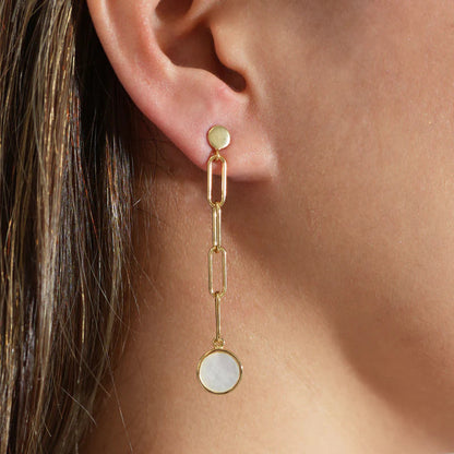 ARGENTO VIVO THE MOP LINK DROP EARRING