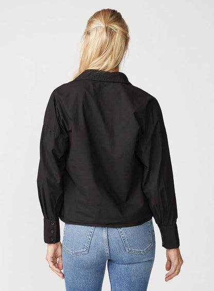 BAILEY/44 Women's Stateside Poplin Long Sleeve Front Twist Button Up Shirt