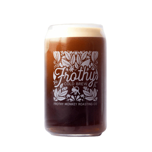 Frothy Monkey Cold Brew Can Glass (16oz)