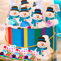 Dylan's Candy Bar Buttons Snowman Snacks