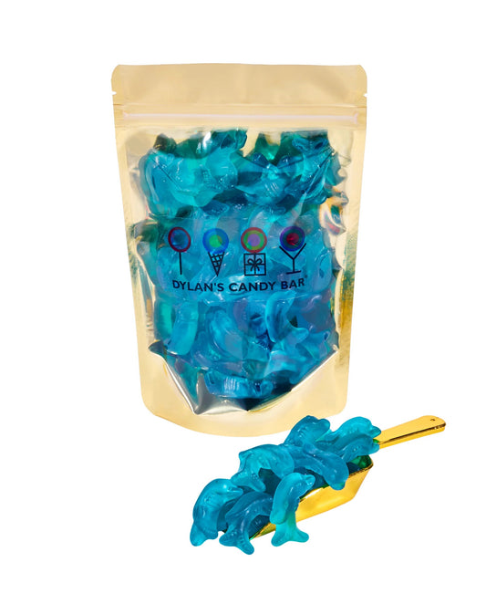 Dylan's Candy Bar Peach Gummy Dolphins Bulk Bag