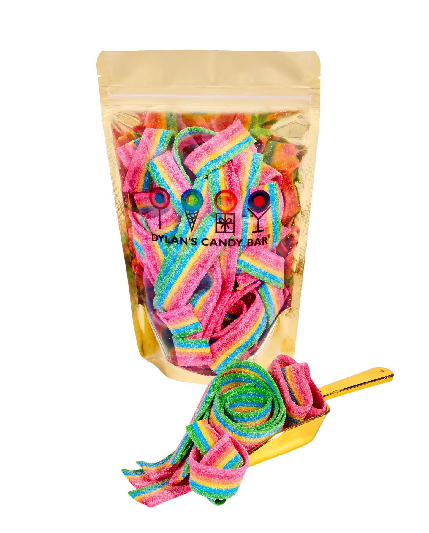 Dylan's Candy Bar Sour Fruity Rainbow Belts Bulk Bag