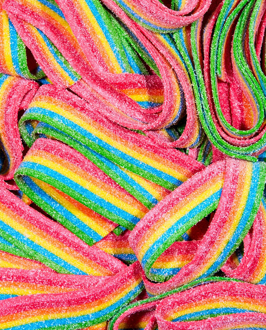 Dylan's Candy Bar Sour Fruity Rainbow Belts Bulk Bag